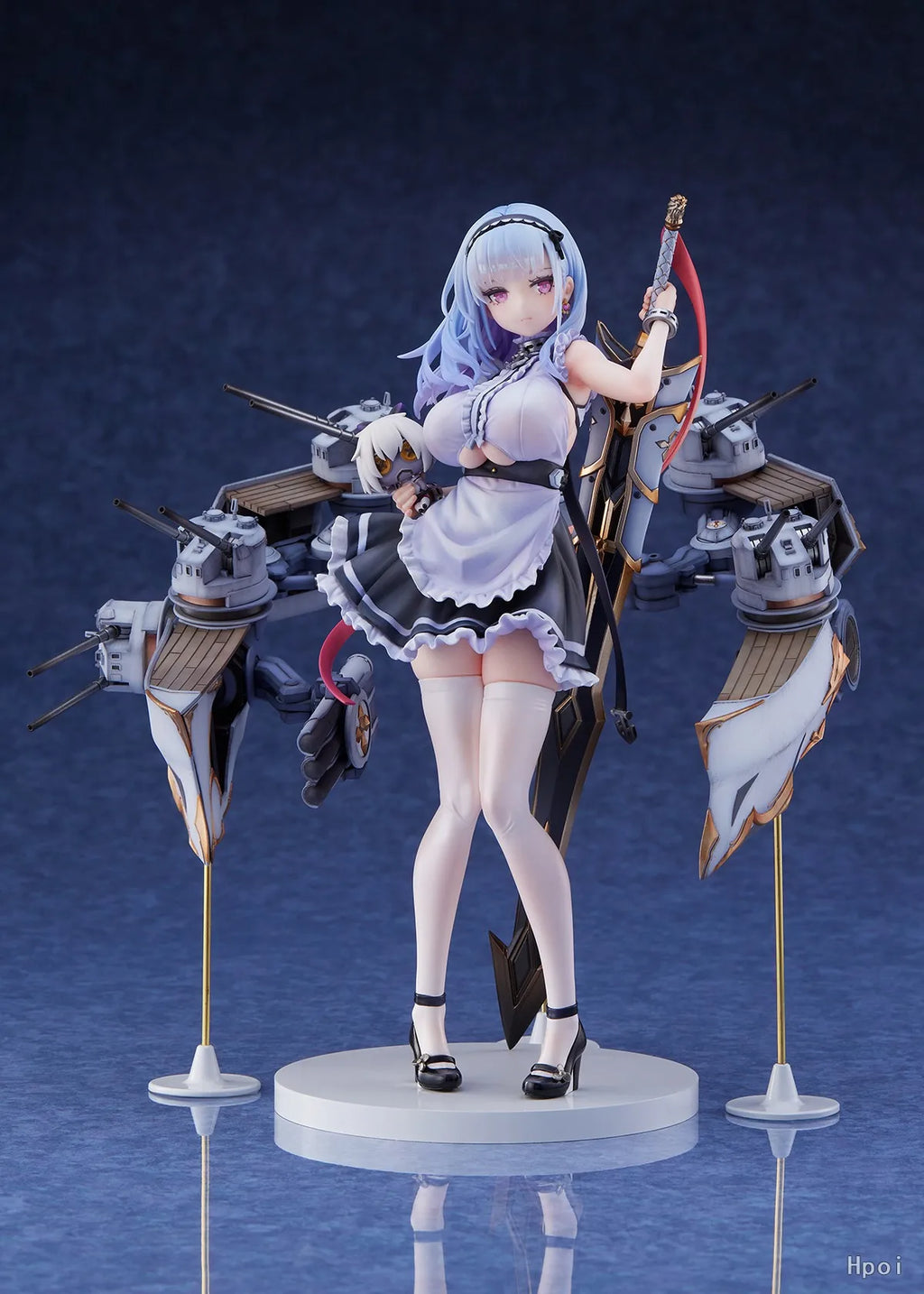 23CM Anime Gam Azur Lane Dido Figure 1/7 Heavy Armor Ver Maid Dress Up Stand Model Toy Doll Action Figure PVC