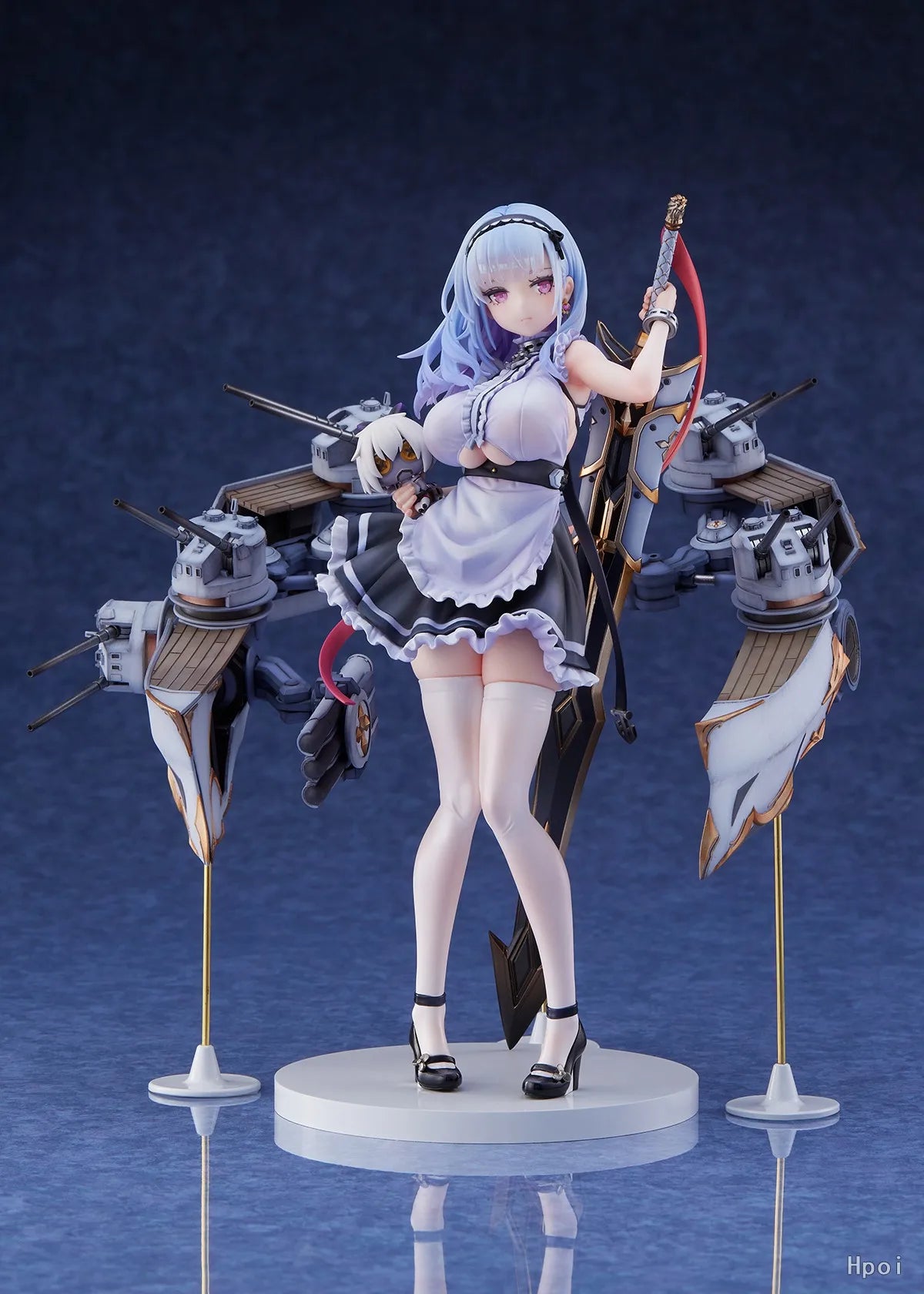 23CM Anime Gam Azur Lane Dido Figure 1/7 Heavy Armor Ver Maid Dress Up Stand Model Toy Doll Action Figure PVC