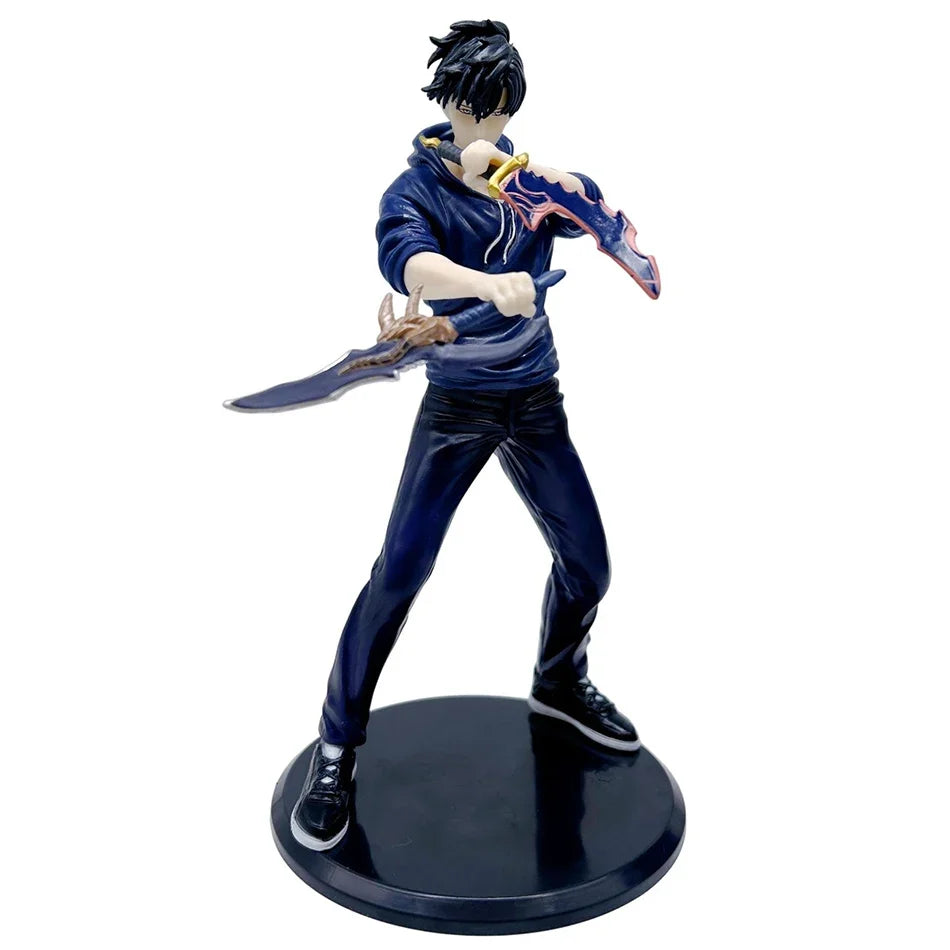 2026 New Year Gift Leveling Sung Jinwoo Hunter Form Standing Pose Collectible Figure Holiday Gift Model Toy