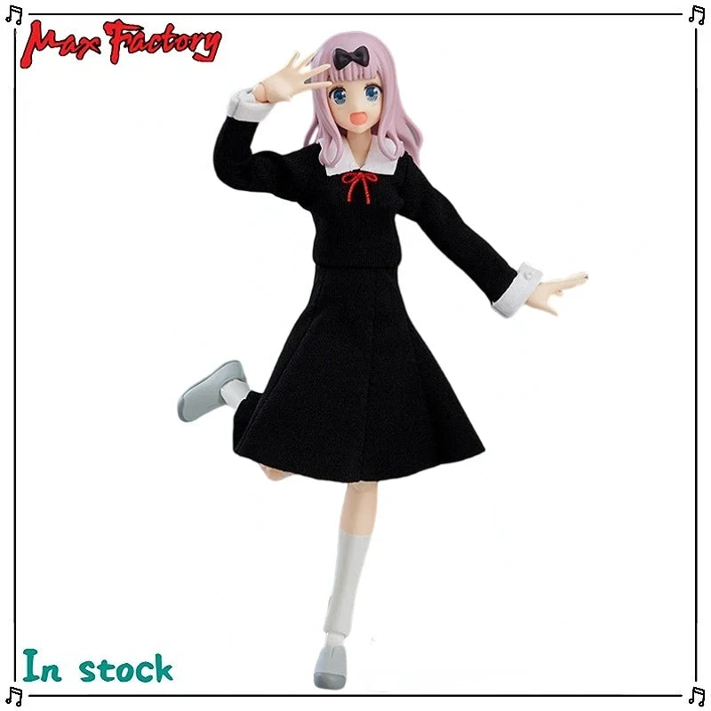 Original Max Factory Figma#540 Miss Kaguya Wants Me To Confess My Love Fujiwara Chika Anime Figure Model Toy Gift Collection