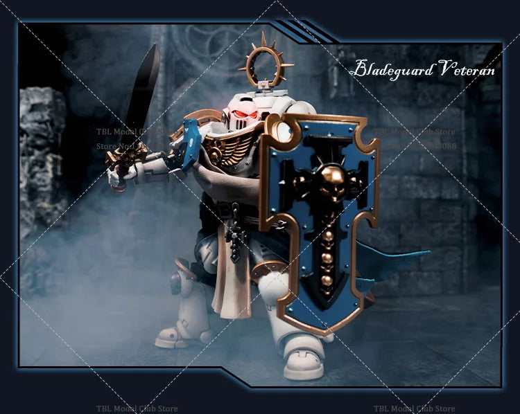 JOYTOY Warhammer 40k 1/18 Space Marines White Consuls Captain Messintus Clothes Cloak For 3.75inch Soldier Action Figure Model
