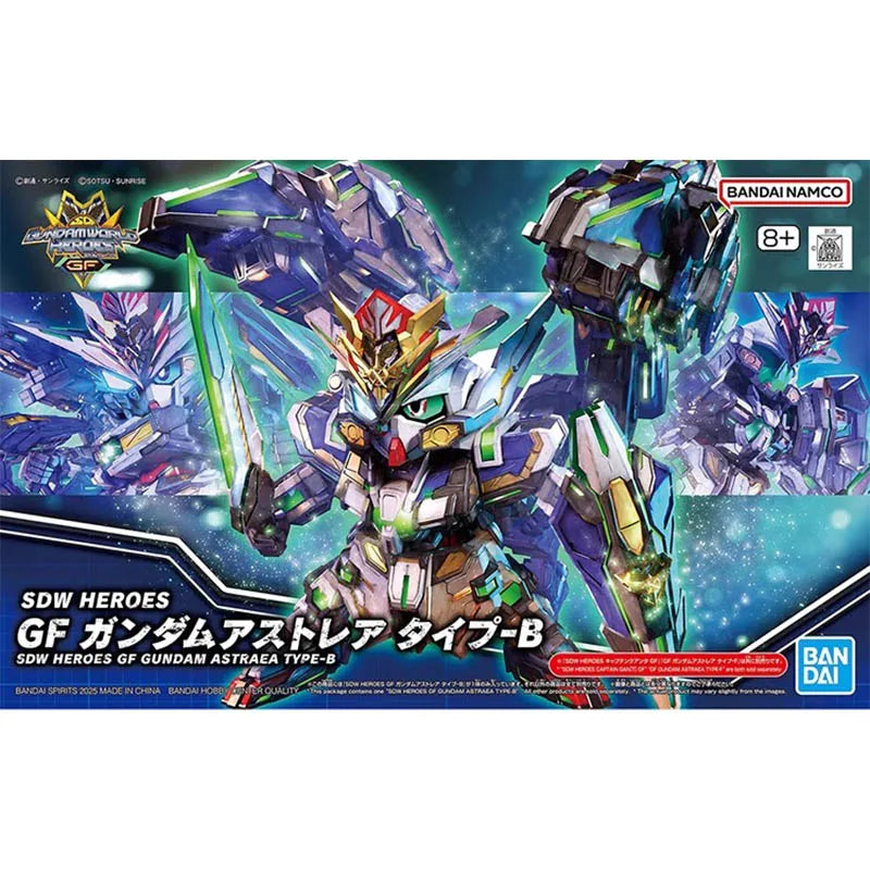 Bandai Gundam Model Kit SDW Captain Qan T GF Astraea F GF Astraea B Action Figure Gunpla Building Kit Anime Figures Toys Gift