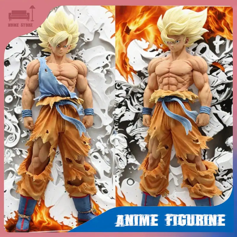 30cm Anime Figurine Dragon Ball Z Son Goku Figures Super Saiyan PVC Model Anime Peripheral Collection Decoration Doll Model Toy