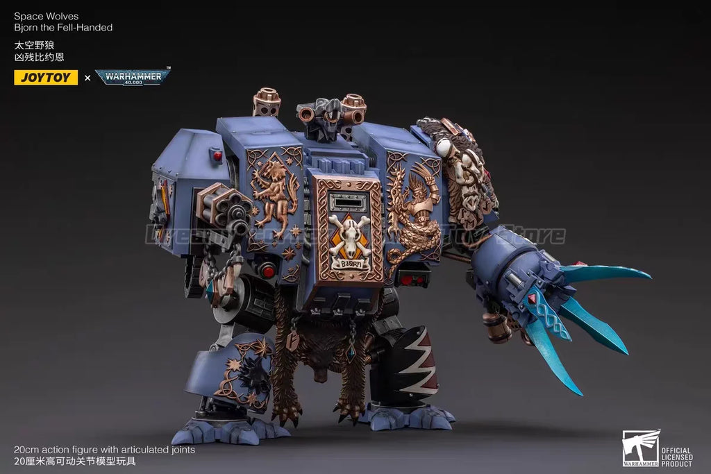 【In Stock】JOYTOY Warhammer 40K Space Wolves Bjorn The Fell-Handed 1/18 Action Fiquere