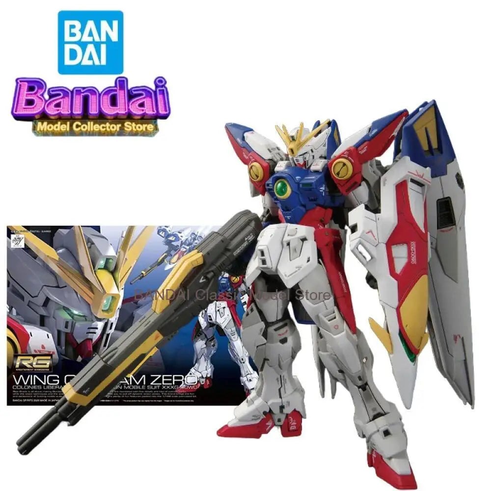 Bandai RG 1/144 Wing Gundam Zero Actionfigur Mobile Suit Gundam Wing Endless Waltz Anime-Figuren Sammlermodell Spielzeug