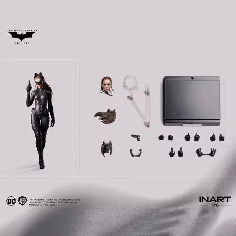 In Stock Inart Catwoman Selina Kyle Figur 1/12 Bewegliches Modell Spielzeug The Dark Knight Rises Actionfiguren