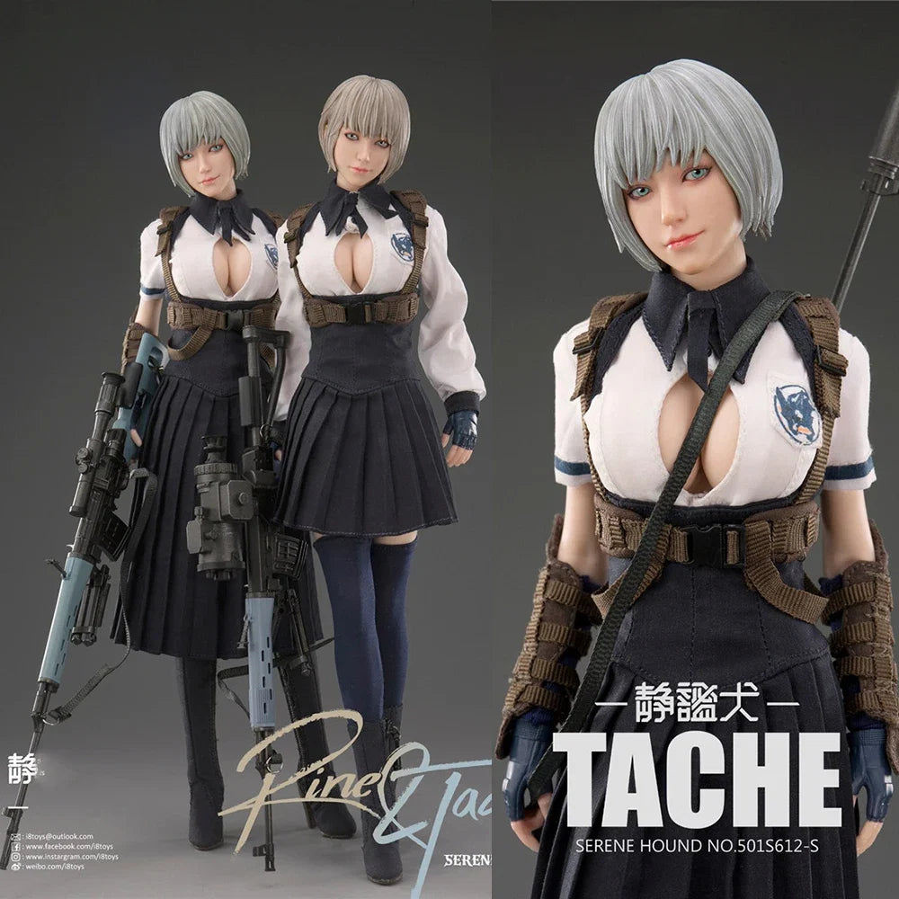 I8 Toys 501S612 1/6 Serene Hound Troop Beautiful Girl Survival Enhanced Tache Night Fight Enhanced Rine 12" Action Figure Body