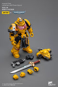 【In Stock】Original JOYTOY Warhammer 40K Imperial Fists Lieutenant with Power Sword 1/18 Action Figure Toy Model Gift