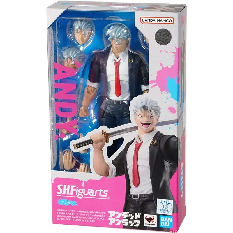 Bandai Undead Unluck Anime Figur SHF Andy Unluck Izumo Fuko Action Figur Sammlerstück Modell Hochgradig bewegliche Spielzeuge Jungen Geschenk
