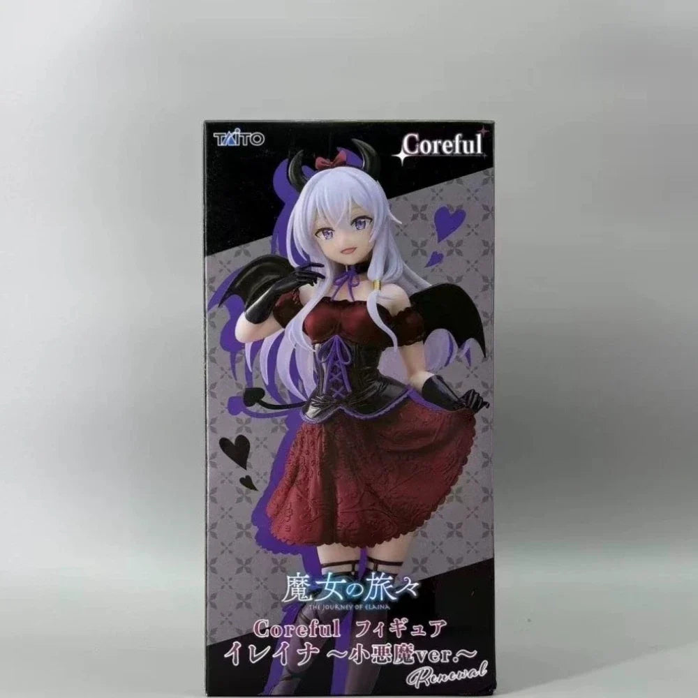In Stock Taito Original Genuine Anime Coreful Figure Majo No Tabitabi Elaina Little Devil Ver Renewal 18cm Model Toys Xmas Gift