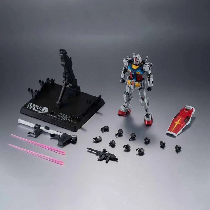 Bandai Original Model Kit  Superalloy CHOGOKIN RX-78F00 GUNDAM Anime Action Figure Model Toy Robot Gift for Boys 200mm