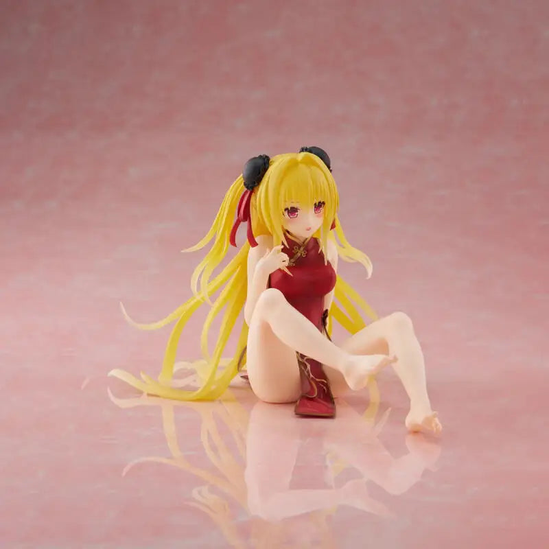 Genuine Taito To Love-Ru Darkness Desktop Cute Golden Darkness China Dress Ver In Stock Original Anime Figure Model Toys Gift