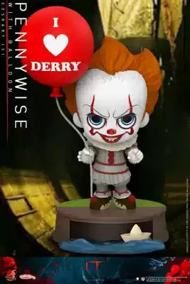 In Stock 100% Original Hottoys Cosbaby Pennywise It Movie Character Model Collection Artwork Q Version Doll Christmas Gifts Toys