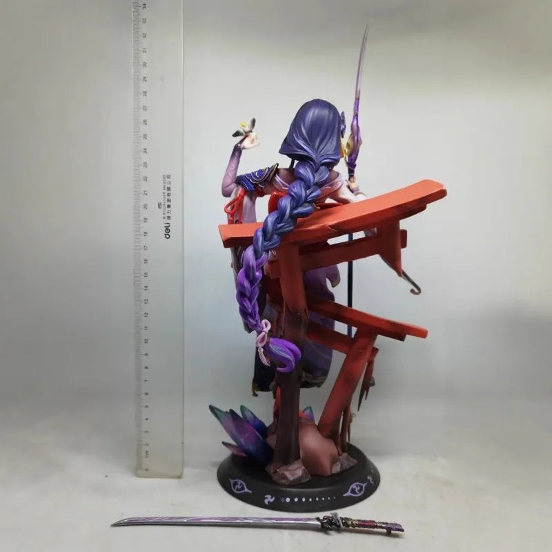 35cm Genshin Impact Figure Raiden Shogun Sexy Beautiful Girl Anime Collectible Model Desktop Decorations Beautiful Girl Kids Toy