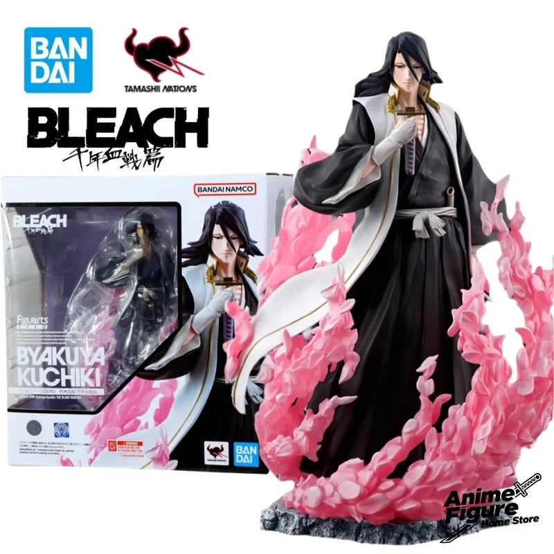 100%Original in Stock Bandai BLEACH Figuarts Zero Kuchiki Byakuya Anime Character Model Toys Desktop Ornaments Collection Gifts