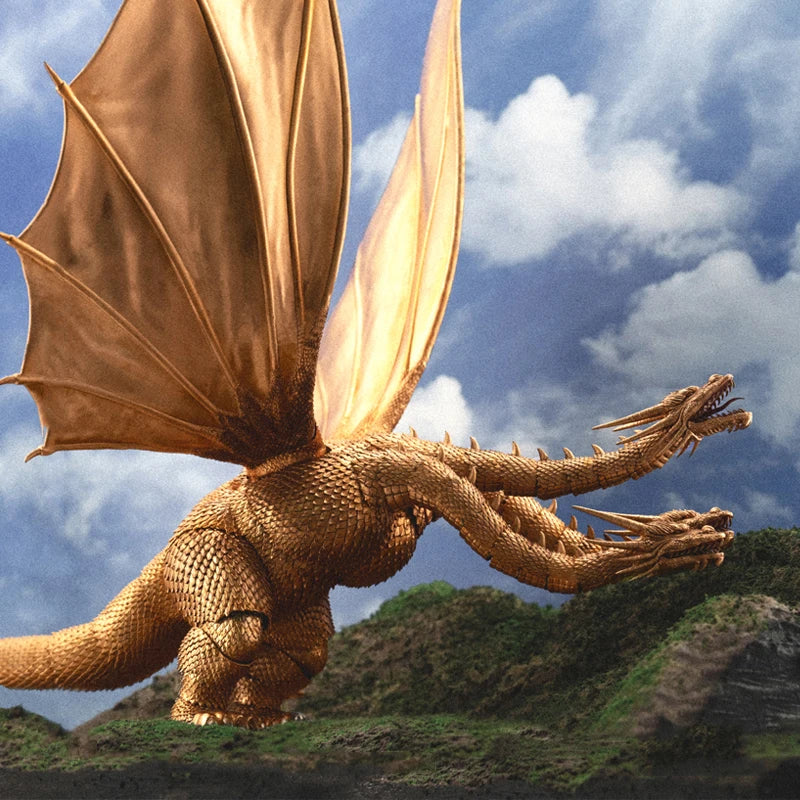 HIYA Exquisite Basic Series Godzilla vs King ghidorah 1991 King ghidorah Action Figures,collection Gift for Adult