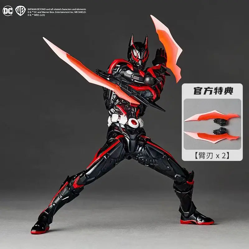 In Stock KAIYODO Future Bat Amazing Yamaguchi Red and Black Color Scheme Movable Wings Puppet Anime Action Figures Model