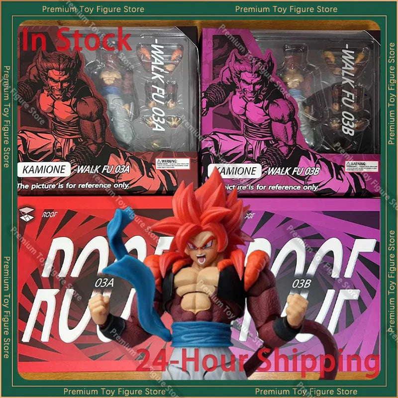 In Stock KAMIONE 03AB Action Figure SSJ4 Gogeta Dragon Ball GT 3.0 Figures Super Saiyan 4 Gogeta Anime Figurine SHF Model Gifts