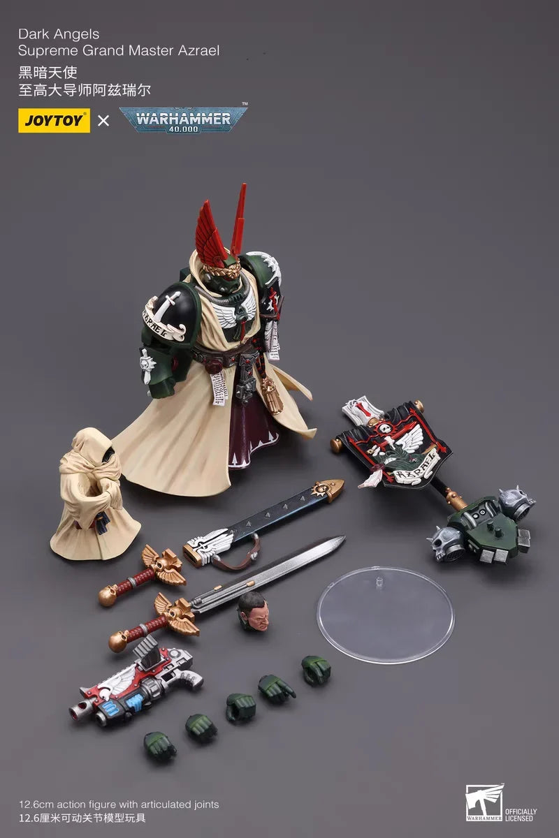 【In Stock】JOYTOY Warhammer 40K Dark Angels Supreme Grand Master Azrael 1/18 Action Figures Toys Models Gifts Collection