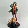24cm Anime EVA theatrical version Asuka standing posture Action Figure PVC model Toys doll Desk Decor Collectible Gifts