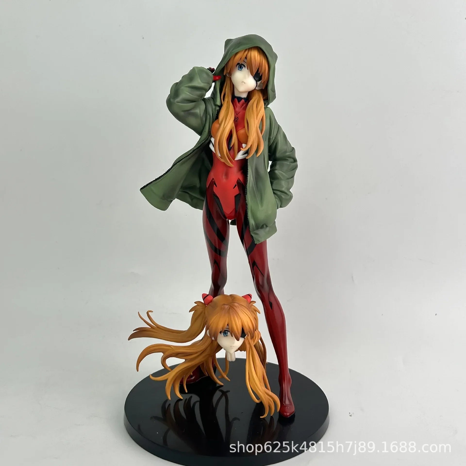 24cm Anime EVA theatrical version Asuka standing posture Action Figure PVC model Toys doll Desk Decor Collectible Gifts