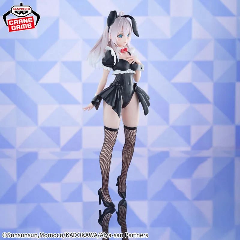 [Original Genuine] Bandai Banpresto Alya Sometimes Hides Her Feelings In Russian Glitter&glamours Bunny Ver Figure Model Toys