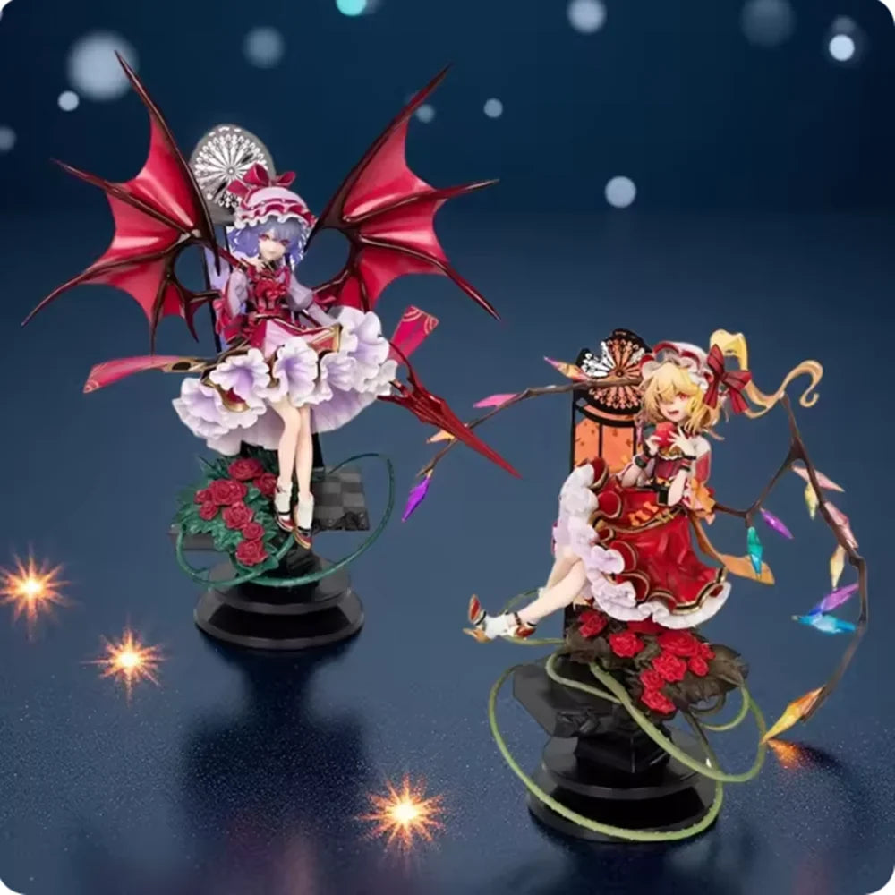 Touhou Project Remilia Scarlet Flandre Scarlet 1/8 Girls Toys Japanese Anime PVC Action Figure Toy Game Collectible Model Doll