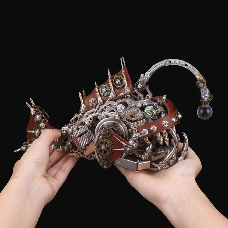 Mechanical Party Original High Difficulty Assembly Series Energy Lantern Fish Action Figure Model Toys Model Gifts for Boys