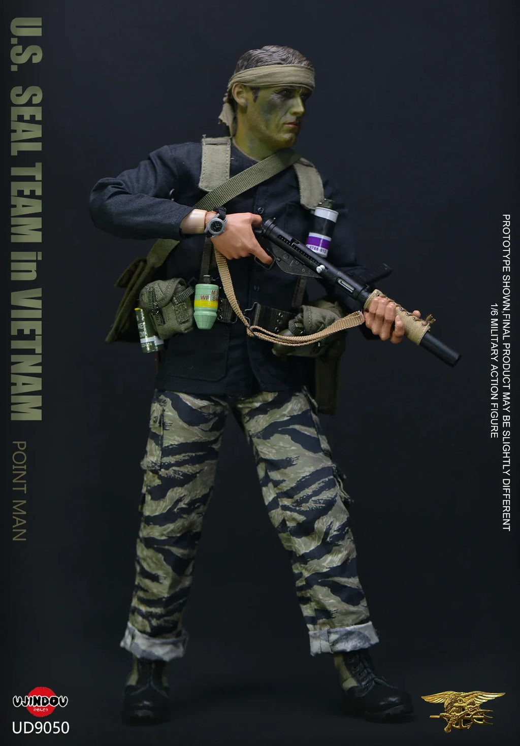 In Stock UJINDOU UD9050 1/6 Scale Male Soldier Vietnam War US Navy SEALs - Vanguard Full Set 6in Collectible Action Figure Body