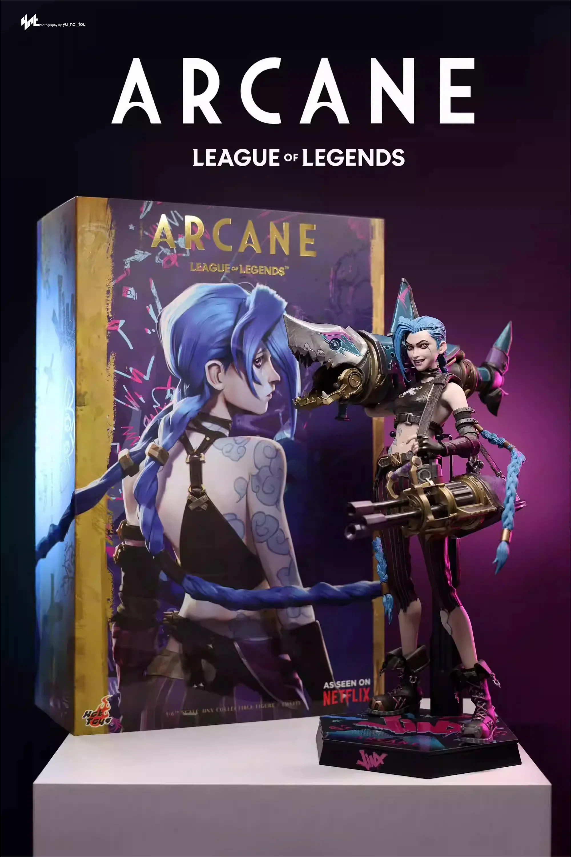 In Stock Hot Toys Jinx 1/6 Scale League of Legends Arcane Season 2 Anime Action Figure Model Doll Toys Hobby Collectible