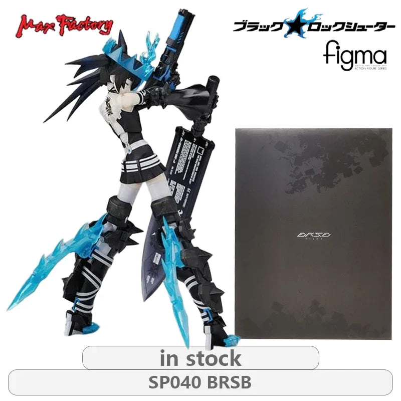 Max Factory Original FIGMA Black Rock Shooter  Series SP041 Black Rock Shooter\SP040 BRSB Anime Action Figure Model Toys