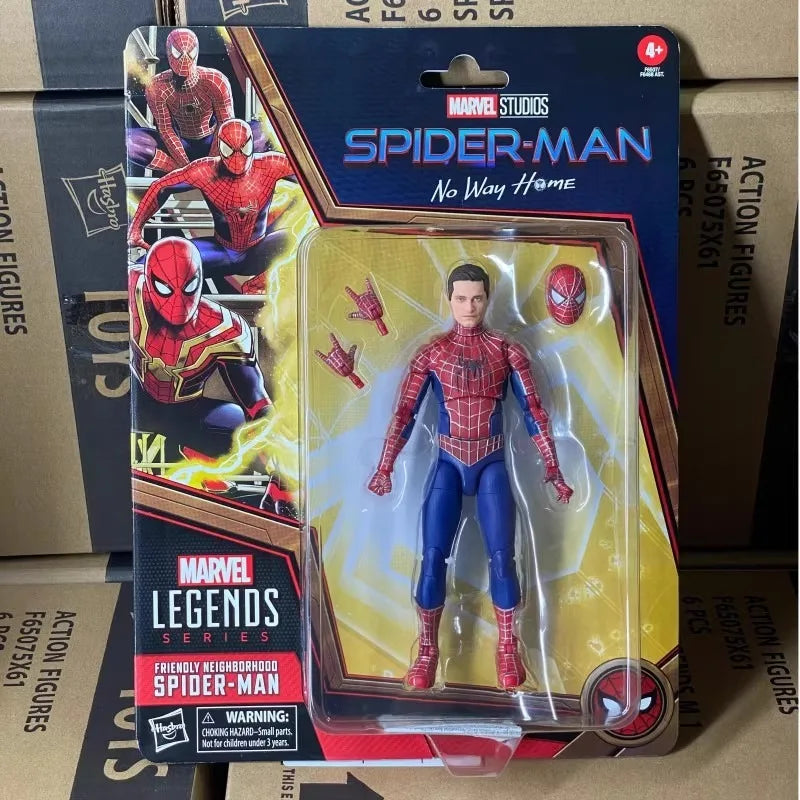Hasbro Original Marvel Legends Spider-Man：No Way Home Garfield Tobey Action Figure Toys for Boys Girls Gift Collectible Model