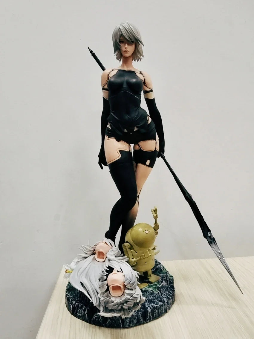 50cm NieR: Automata Yorha Type B 2B YoRHa Type A No.2 A2 Anime Girl PVC Action Figure Toy Statue Collection Model Doll Gift