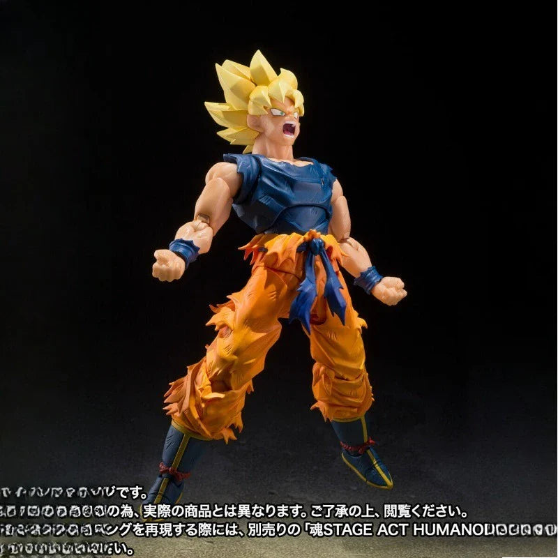 Auf Lager Bandai Tamashii Exclusive SHF Super Saiyajin Son Goku Der Wütende Krieger Actionfigur Spielzeug Sammlerstück Geschenk für Fans