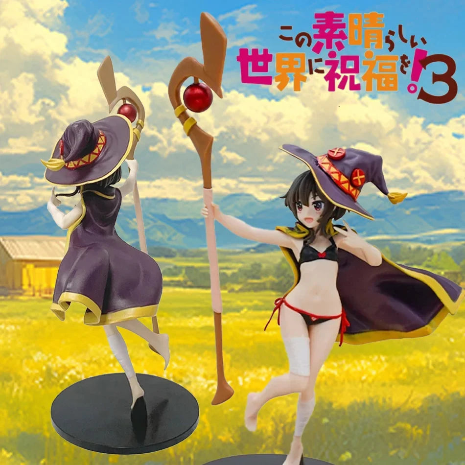 Megumin Swimsuit Anime Figure - PVC Action Model Toy from 'God's Blessing on This Wonderful World' for Girls Gift