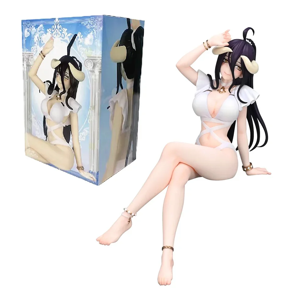 16cm Overlord Albedo Anime Figure Swimsuit Models Collection Ornaments Action Noodle Stopper Model PVC Collectible Toy