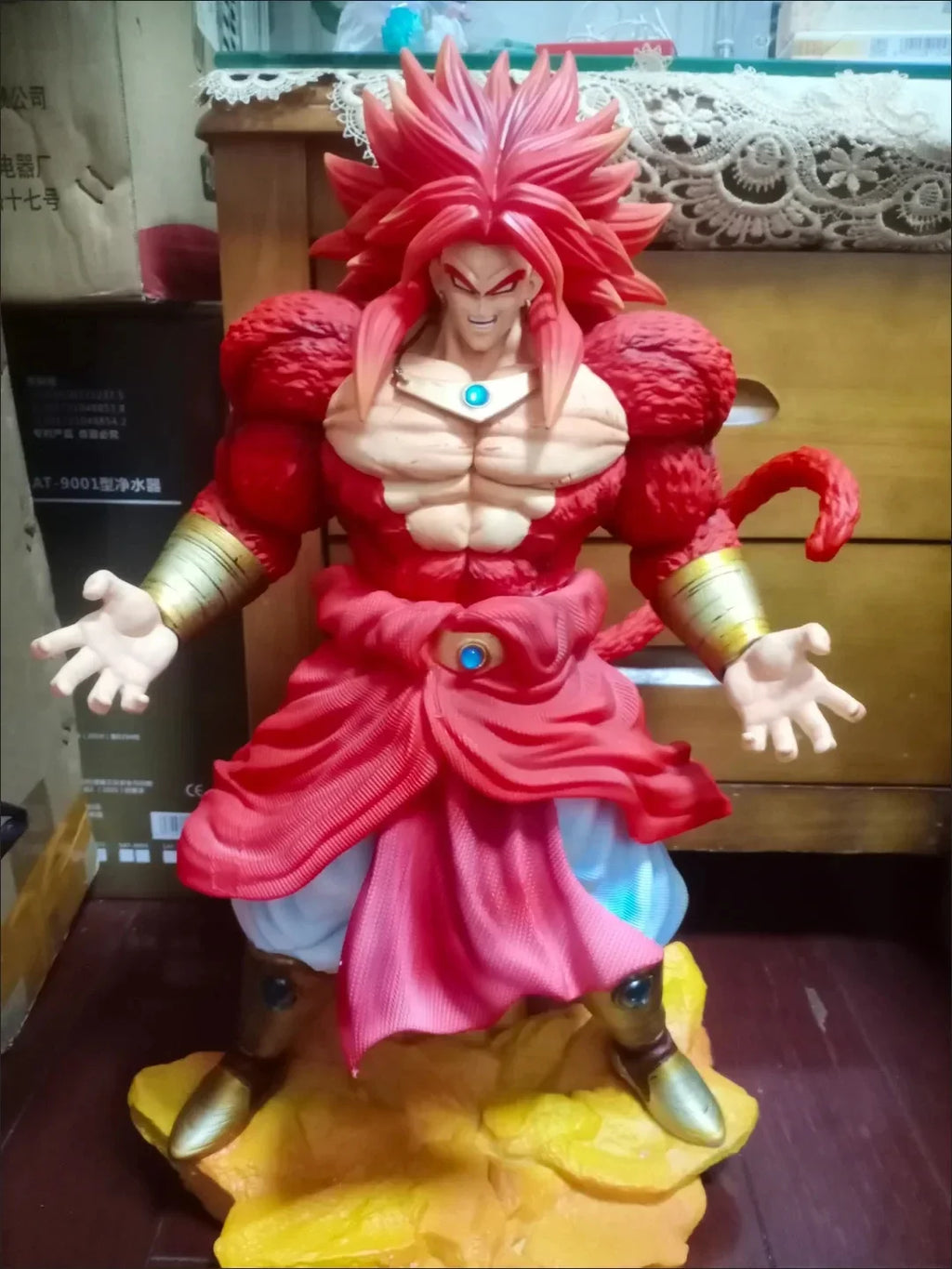 New 50cm Dx Dx Toys Dragon Ball Anime Figures Ssj4 Broli Figures Super Saiyan 4 Pvc Statue Collection Model Ornament Gifts Toys
