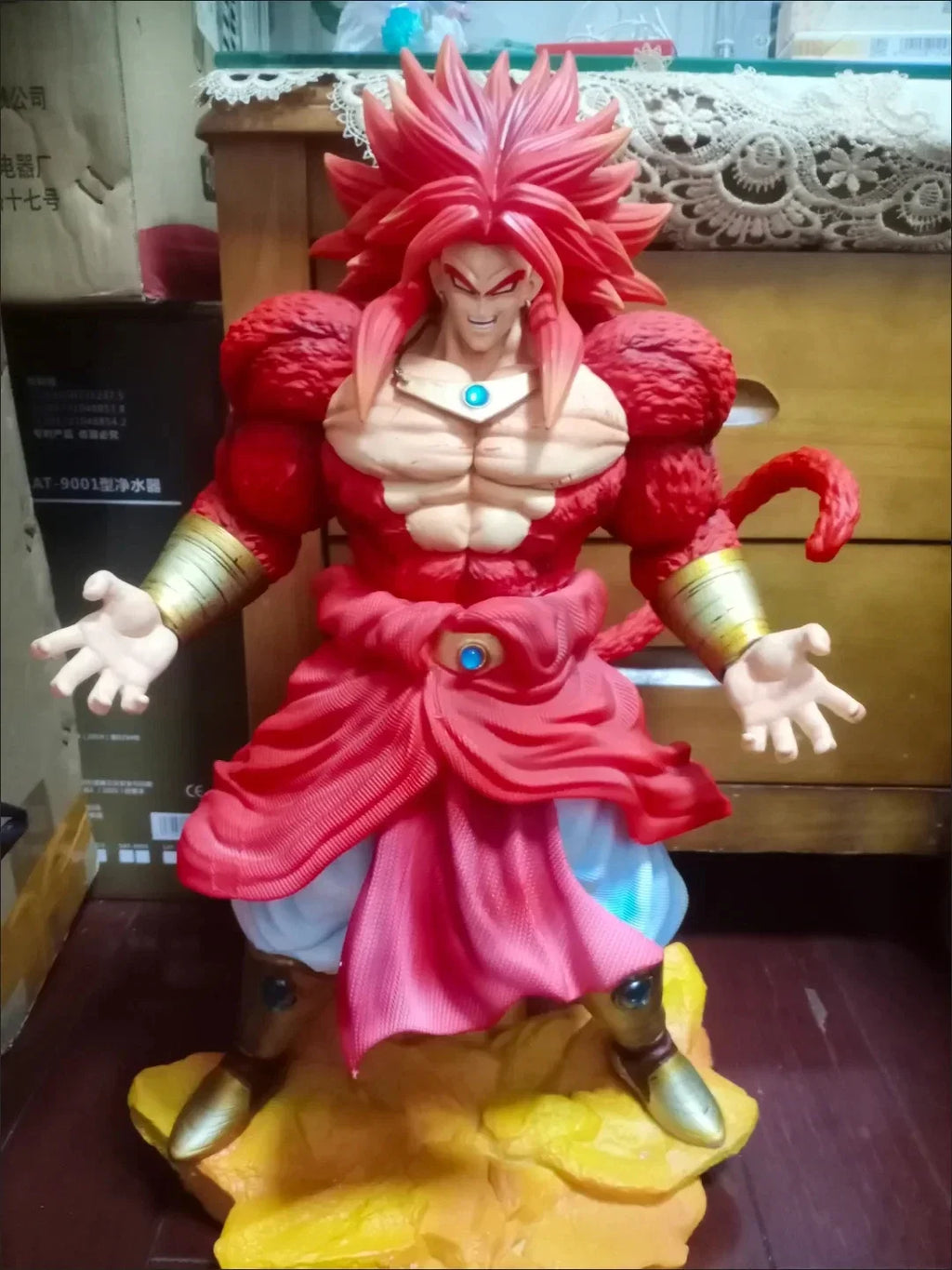 New 50cm Dx Dx Toys Dragon Ball Anime Figures Ssj4 Broli Figures Super Saiyan 4 Pvc Statue Collection Model Ornament Gifts Toys