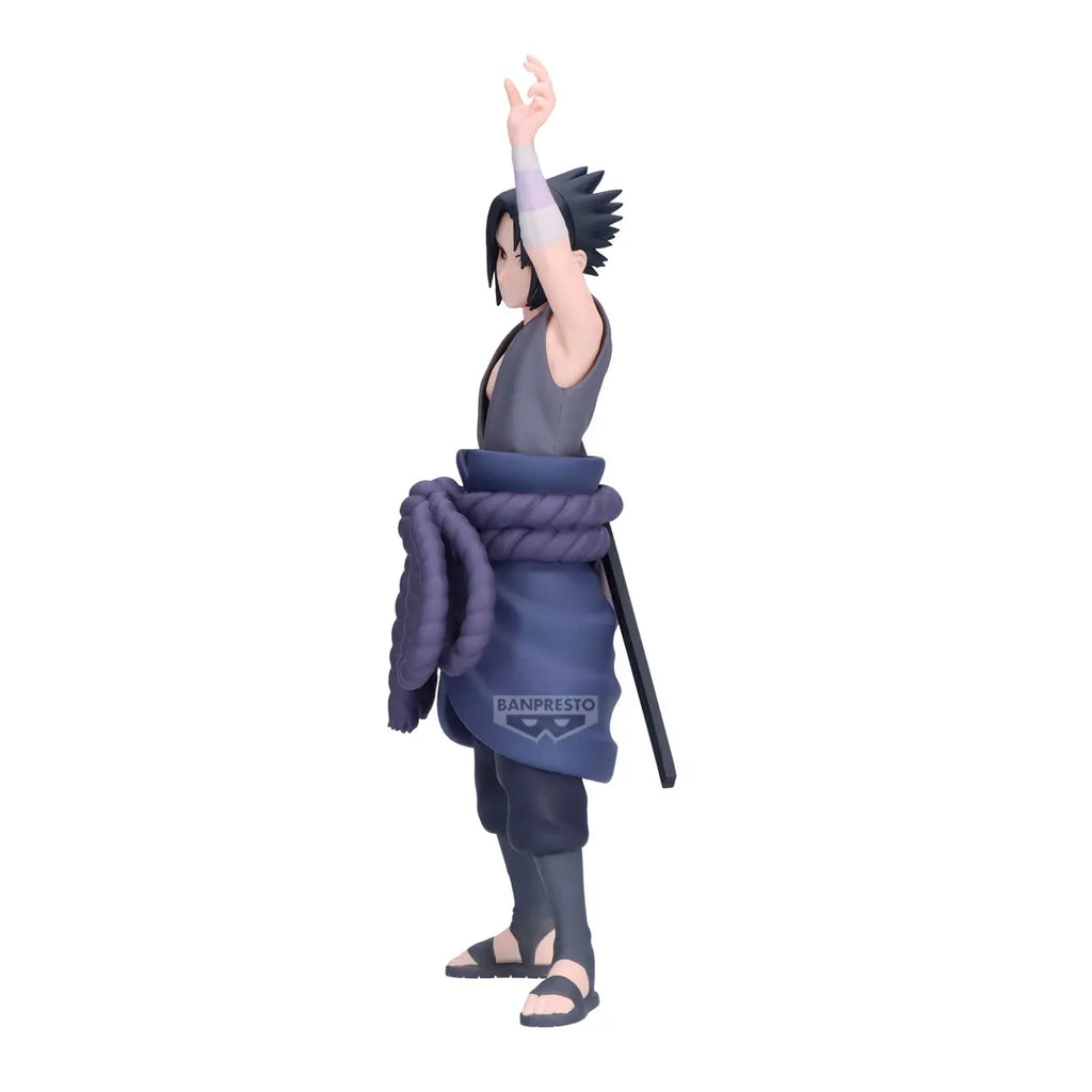 Original BANDAI BANPRESTO Naruto Shippuden Sasuke Uchiha PANEL SPECTACLE Anime Action Figure Figurine PVC Toy Model Gift