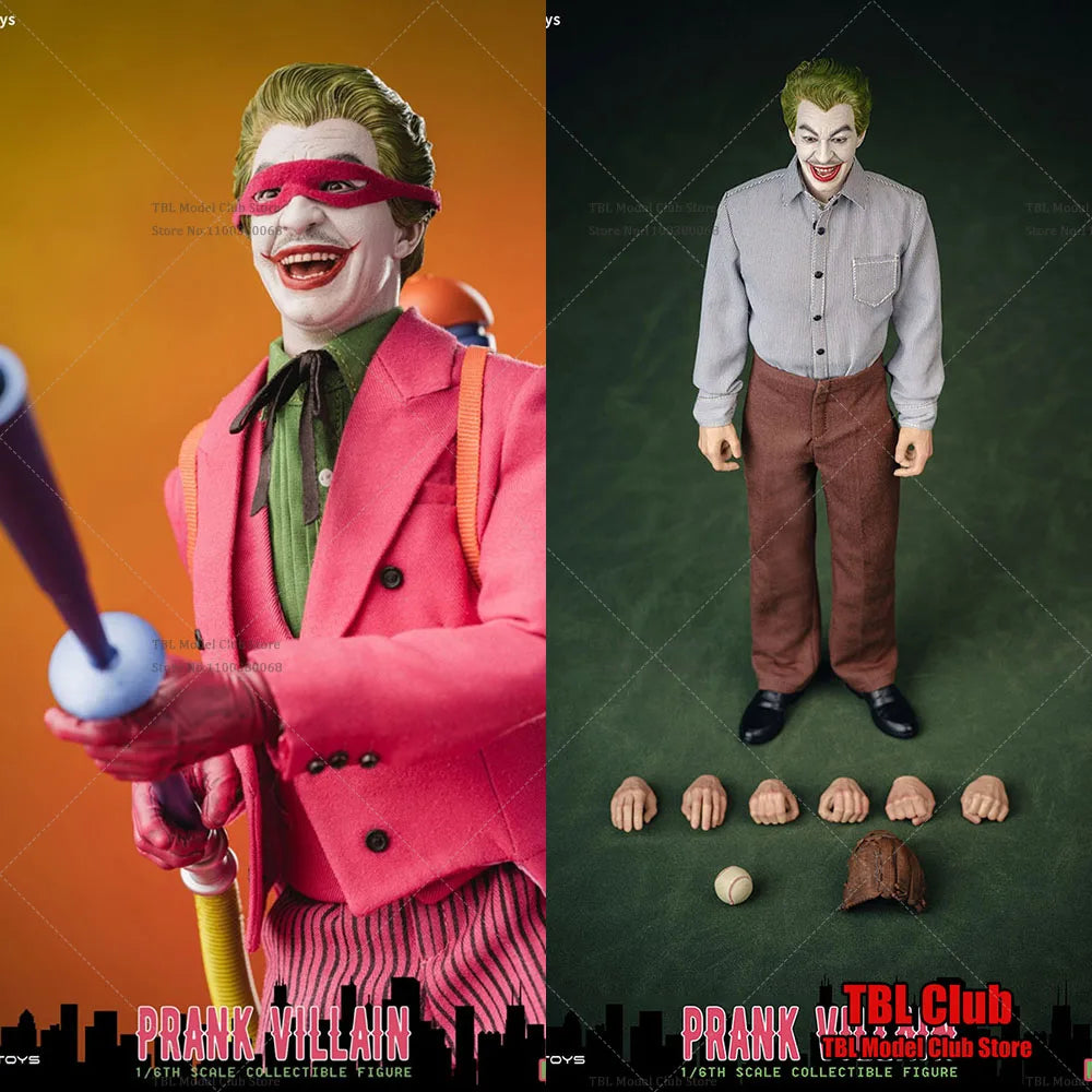 Auf Lager Mars Toys MAT013 1/6 Scale Prank Villain Pink Clown 1966 Komplettset 12'' Männliche Solider Actionfigur Modell Spielzeug
