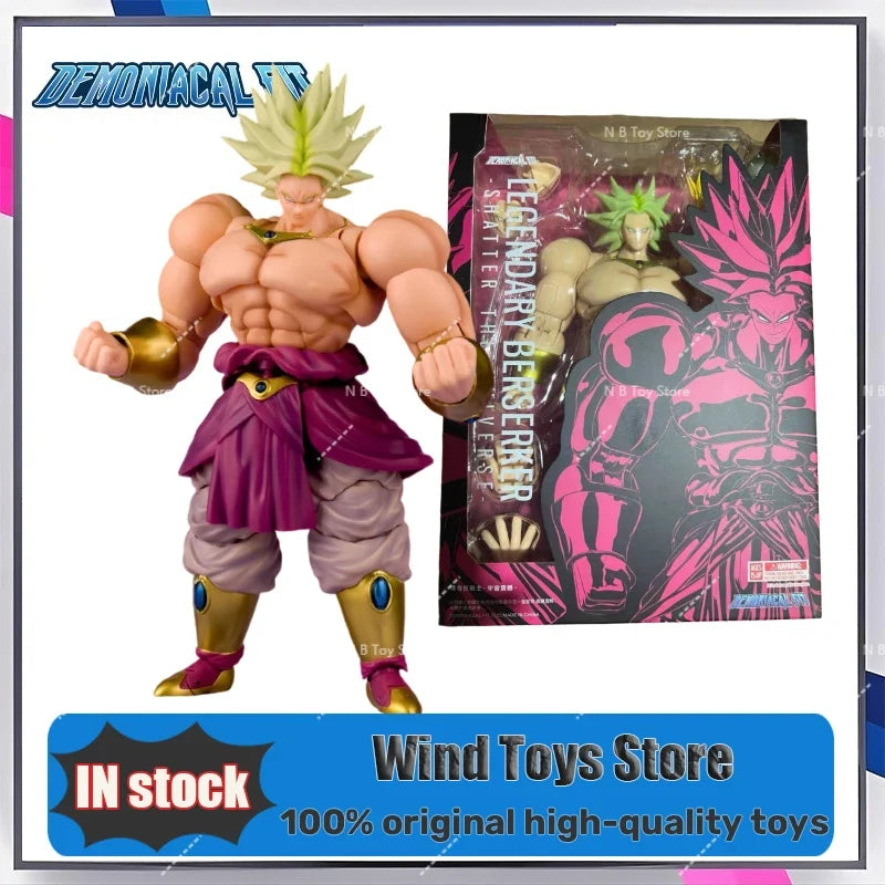 In Stock Dragon Ball Demoniacal Fit DF SHF Legendary Berserker Shatter The Universe Broly Action Figure Toy Model Gift