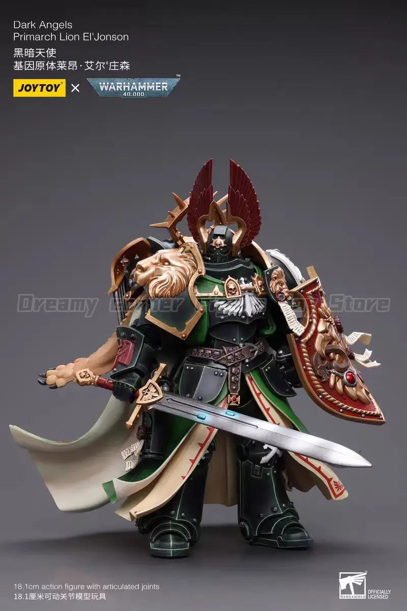 【In Stock】JOYTOY Warhammer 40K Dark Angels Primarch Lion El Jonson 1/18 Action Figure Toy Collection Model