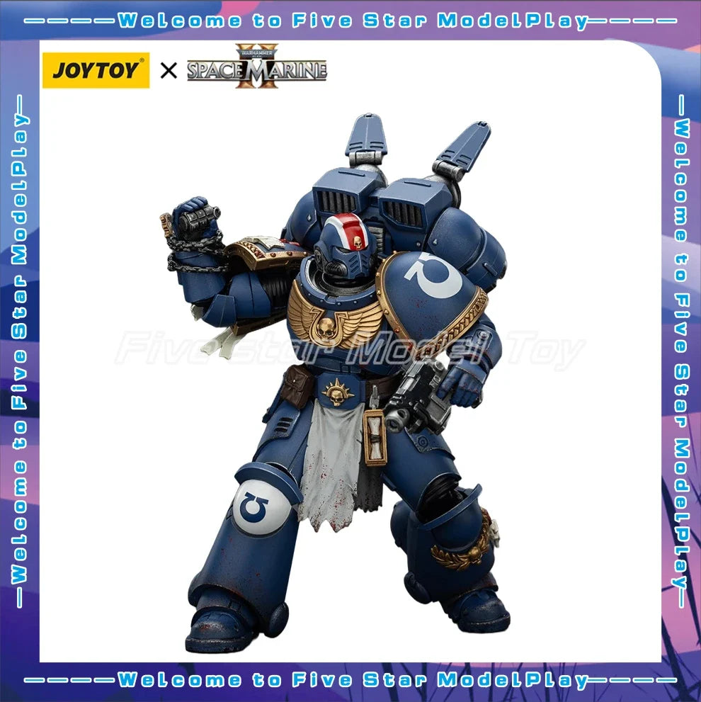 【In Stock】JOYTOY Warhammer 40K Ultramarines Lieutenant Titus-Collectors Edition 1/18 Action Figure Model Toys Gifts Collection