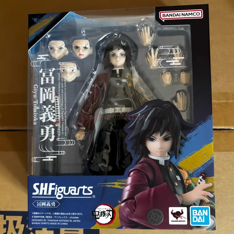 New Original In Stock Bandai S.H.Figuarts Demon Slayer Kamado Tanjirou&Kamado Nezuko Action Figure Anime Model Desktop Toy Gift