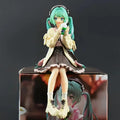 15cm Hatsune Miku Anime Figure Autumn Date Miku Action Figure Kawaii Girl Noodle Stopper Figurine Computer Case Ornaments Model