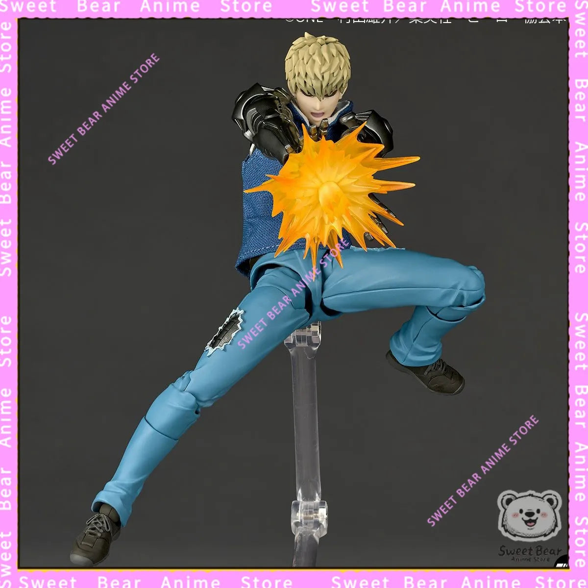 In Stock Kaiyodo Revoltech Amazing Yamaguchi One-Punch Man Genos Action Figure Anime Model Trendy Toys Desktop Doll Collectibles