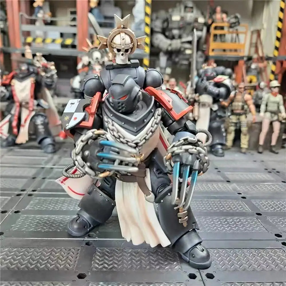 【Original】JOYTOY Warhammer 40K Black Templars Primaris Sword Brethren Alberic Toy Anime Model