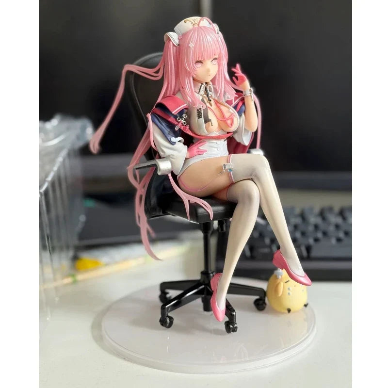 22cm ‌Azur Lane Figure Hms Perseus Nurse Uniform Beautiful Girl Anime Collectible Model Desktop Decorations Holiday Gift Toy