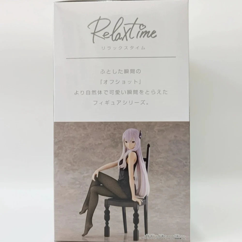 Bandai Original Genuine Banpresto Re: Life in A Different World From Zero Relax Time Echidna Another Color 21cm Model Toy Figure