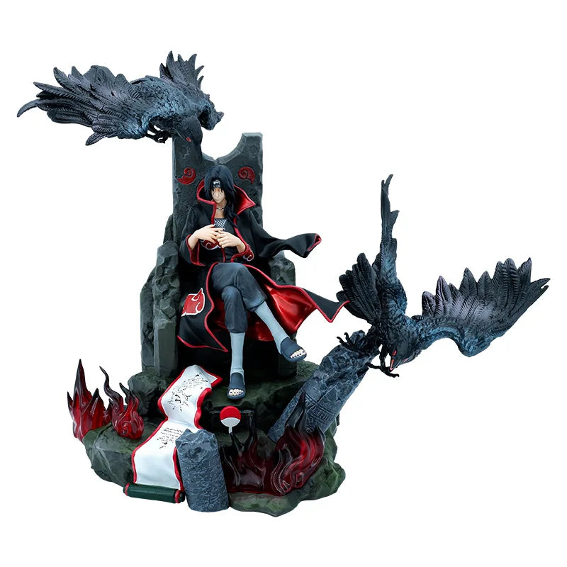 In Stock 35cm Anime Naruto Uchiha Itachi GK Figurines PVC Action Figure Desk Decor Statue Collection Model Kids Toys Doll Gifts